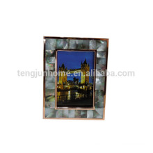 Black MOP Acrylic Photo Frame for Home Decoration Golden Edge